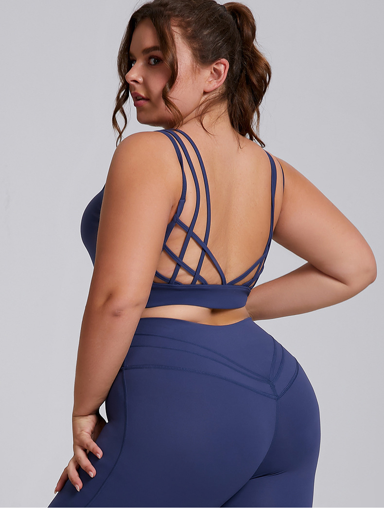 Nuevo estilo de venta caliente popular ropa deportiva para mujeres entrenamiento running tallas grandes tamaño grande Xs-3XL sujetador a juego con leggings de cintura alta