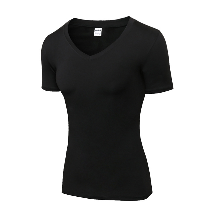 Camiseta de Yoga para Mujeres V-Cuello Ropa de Fitness Mallas Deportivas Wbb14455
