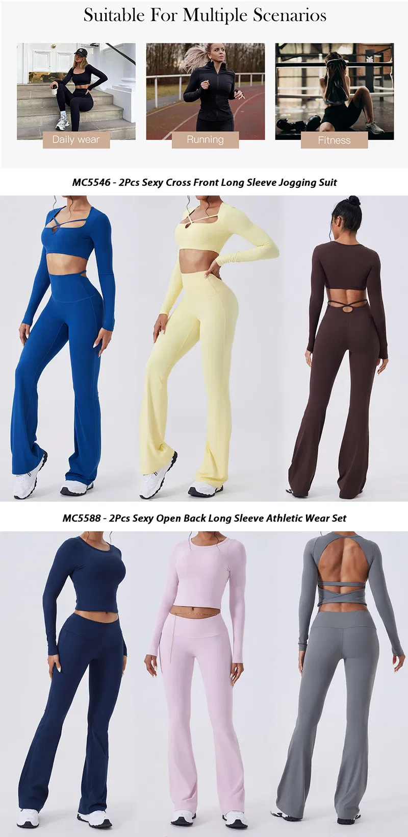 Detalle del conjunto de yoga