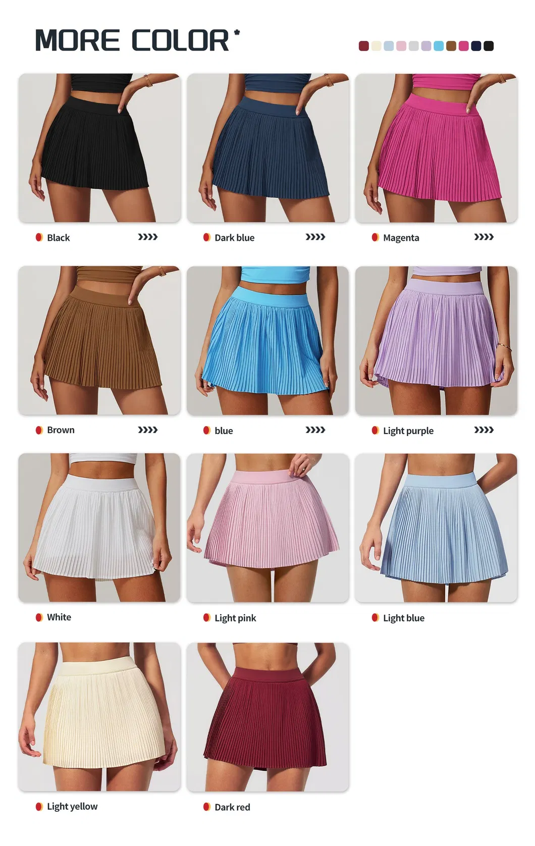 Falda de tenis detalle 3