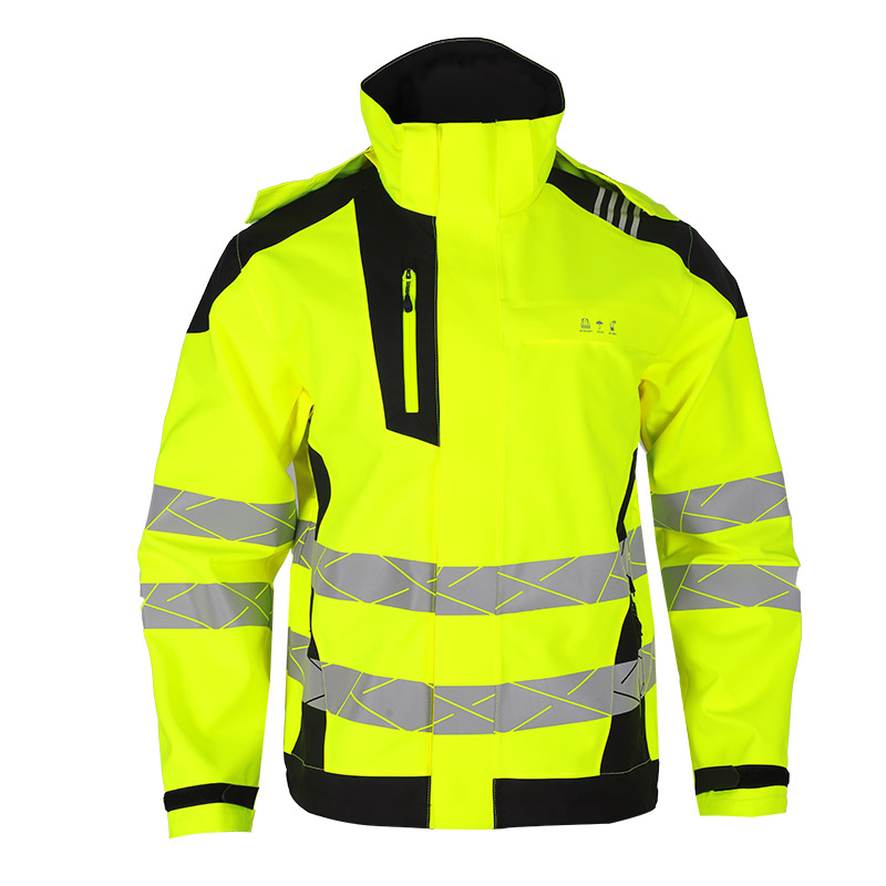 Chaqueta de seguridad visible de alta visibilidad, resistente al viento, para invierno y otoño, ropa de seguridad reflectante para trabajo al aire libre