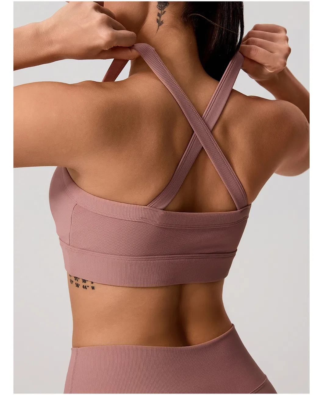 Vista frontal fitness bra