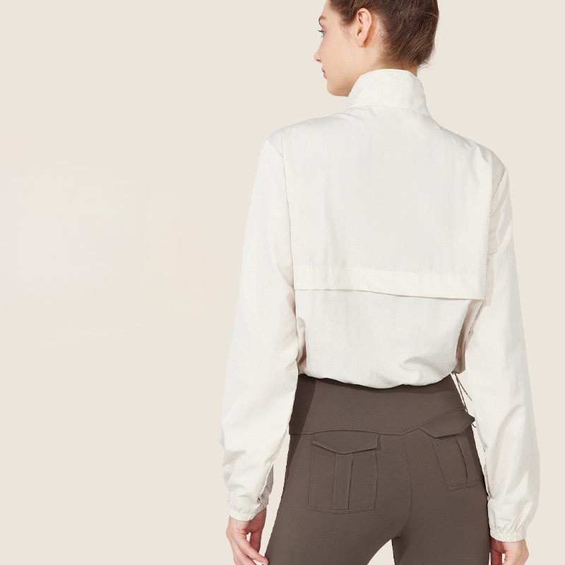 Ropa al por mayor para actividades al aire libre, atletismo, yoga, gimnasio y senderismo, sudadera con cremallera para mujeres, protección solar Upf 50+, camisetas de pesca de manga larga con dobladillo ajustable