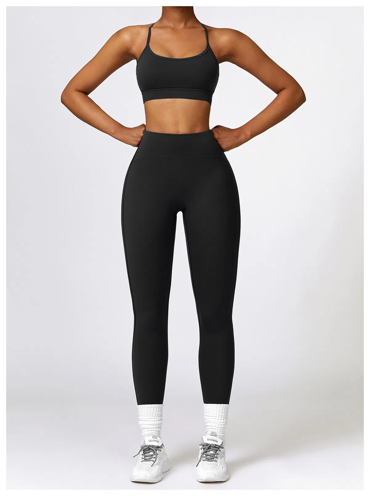 Conjunto de yoga para mujeres de secado rápido y ecológico, ropa deportiva de yoga, vestimenta deportiva para mujeres