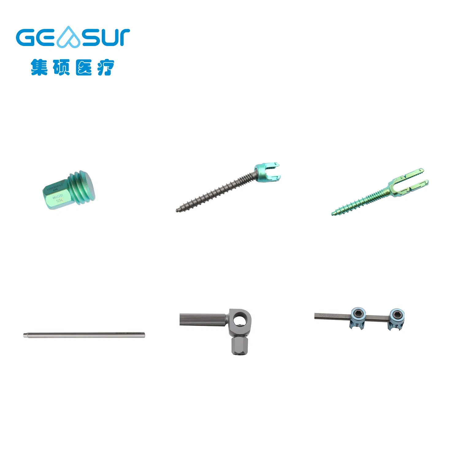 Disposable Titanium Alloy Spine Pedicle Screw Domino Connector Surgical Instrument Orthopaedic Implant Posterior Spinal Internal Fixation 5.5 System