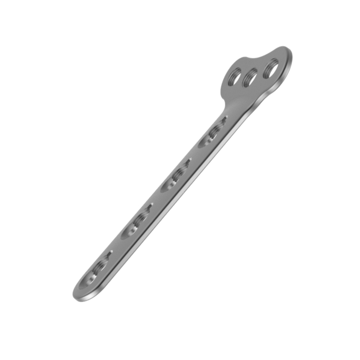 OEM 3.5mm Surgical Titanium Implant T-Plate Right-Angle Head 3 Holes Radius Plates for Small Locking Fragment Plating System