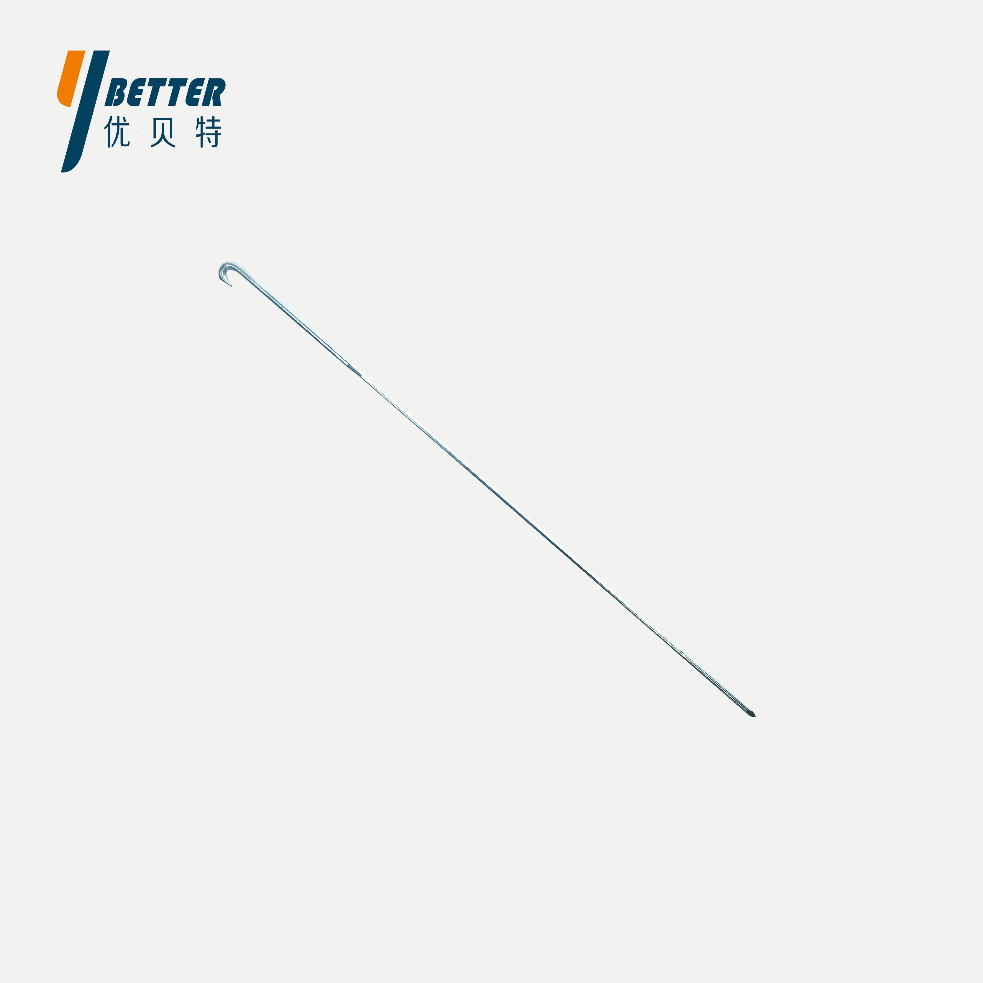 Titanium Alloy Anatomical Hook Guide Pin for Anterior Cervical Plate Fixation Surgery