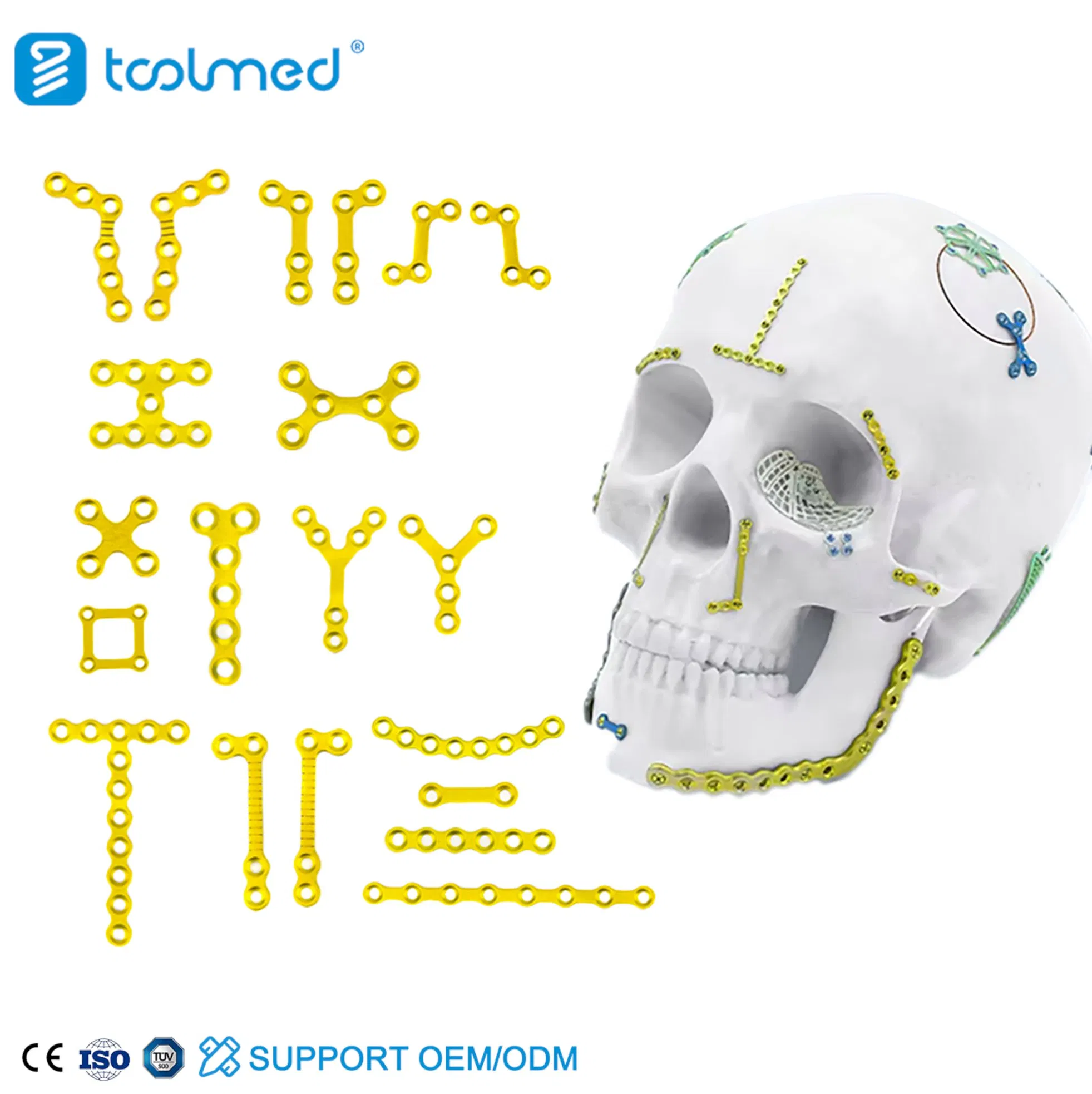 Titanium Orthopedic Implants CE Certification Maxillofacial Plate Orthopaedic Surgery