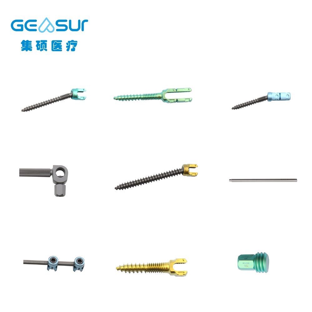 Titanium Alloy Spine Pedicle Screw Domino Connector Surgical Instrument Orthopaedic Implant Posterior Spinal Internal Fixation 5.5 System