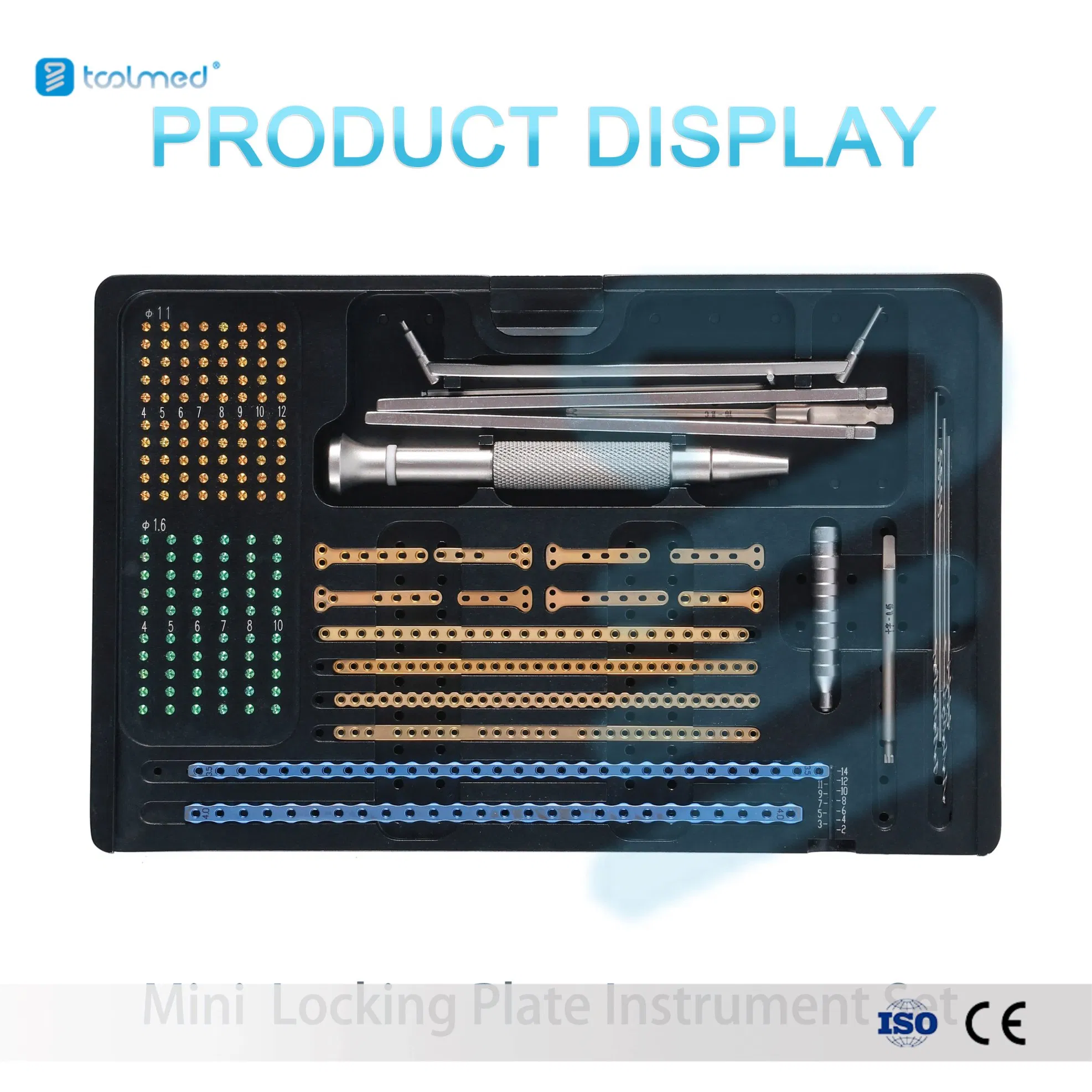 High Quality Mini Orthopedic Surgical Veterinary Instrument Kit 1.6 mm Locking Plate Instrument Set