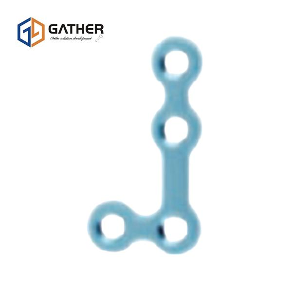 Maxillofacial Micro 90° L-Plate Large 4holes Trauma Implant Plastic Cosmetic Surgery