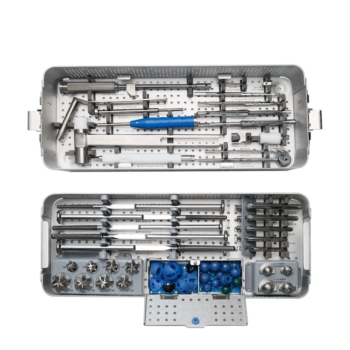 Orthopedic Veterinary Joint Replacement Set 4#-10# Total Hip Prosthesis Surgical Instrumenet Set