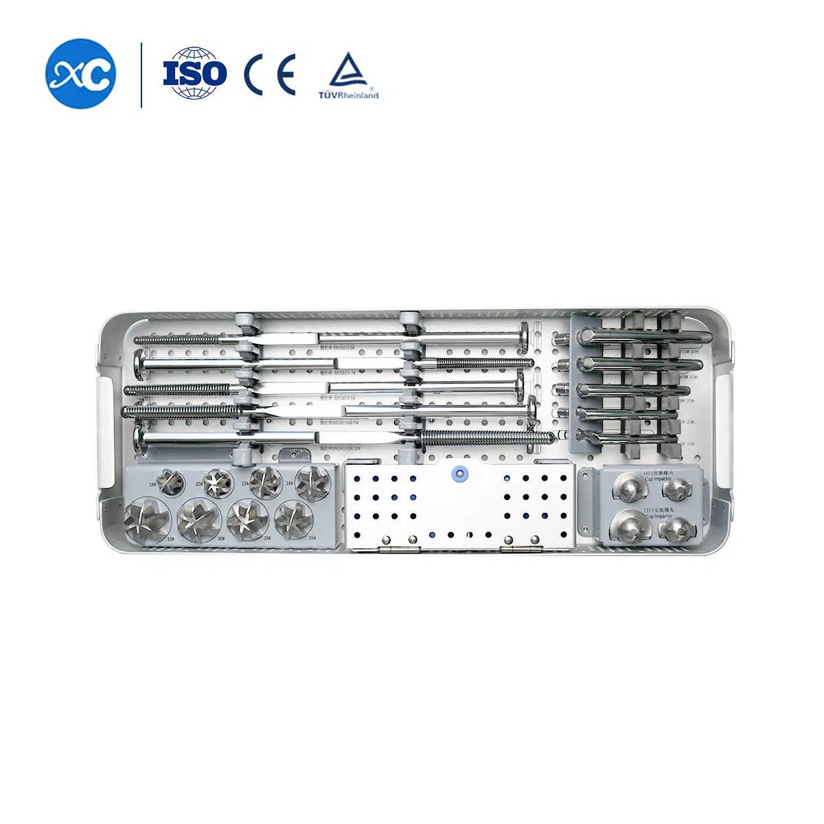 Orthopedic Veterinary Joint Replacement Set 4#-10# Total Hip Prosthesis Surgical Instrumenet Set