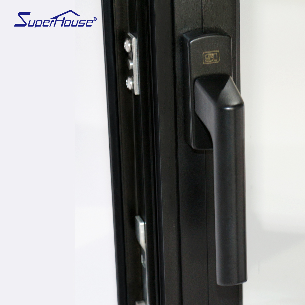 Florida Certified Hurricane Proof Awning Window Black Frame Laminated Insulated Glass Bullet Proof  for Kitchen Bathroom