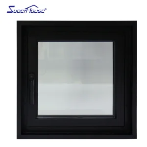Customizable Small Black Aluminum Awning Window