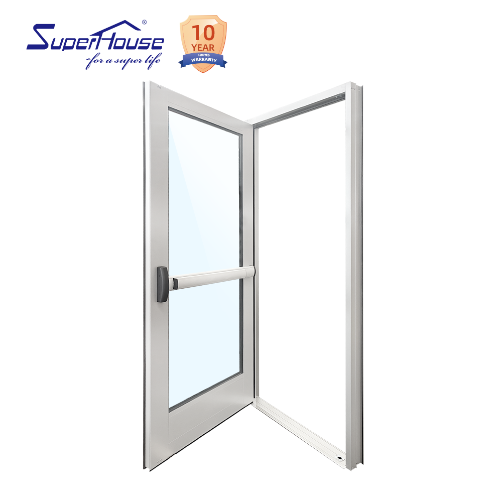 Commercial Project Special Aluminum Emergency Escape Door Complete Safety Panic Hardware for Apartment Hotel Office Building