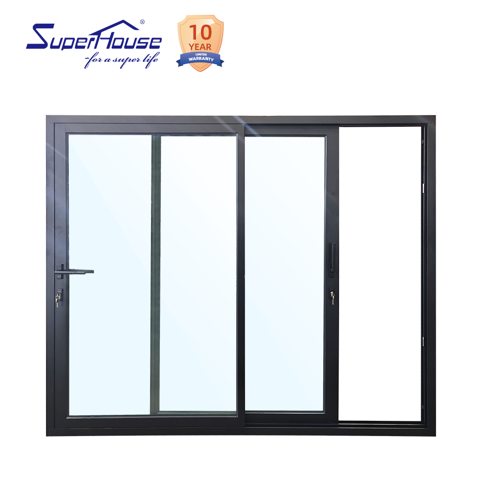 USA Miami Coastal Hotel Project Use NOA Sliding Door with Multi Tracks Big View Weather Insulted Impact Door for FL