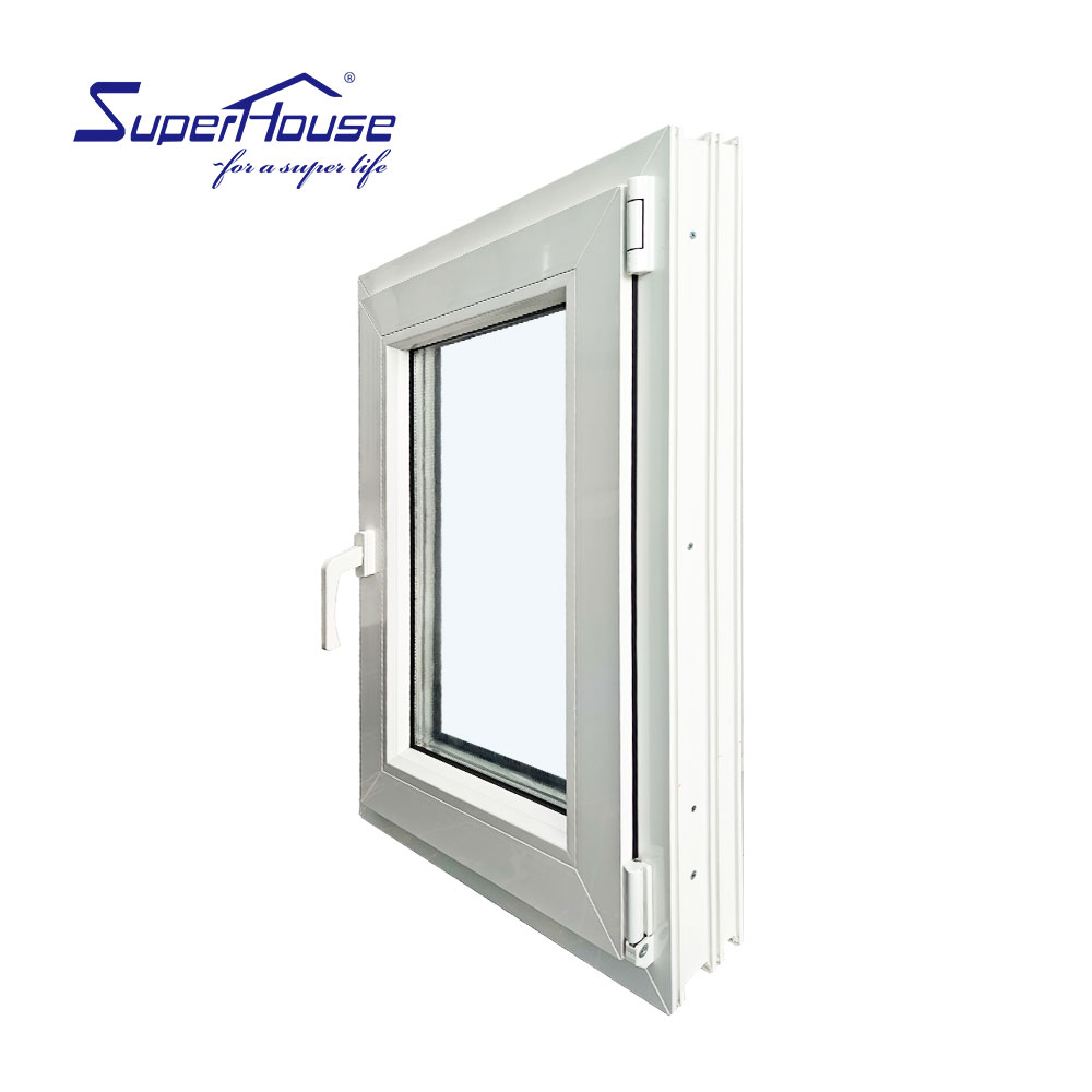 White and Black Vinyl Hung Window with Nail Fin Girds and Nfrc Certification Single Hung Casement Window