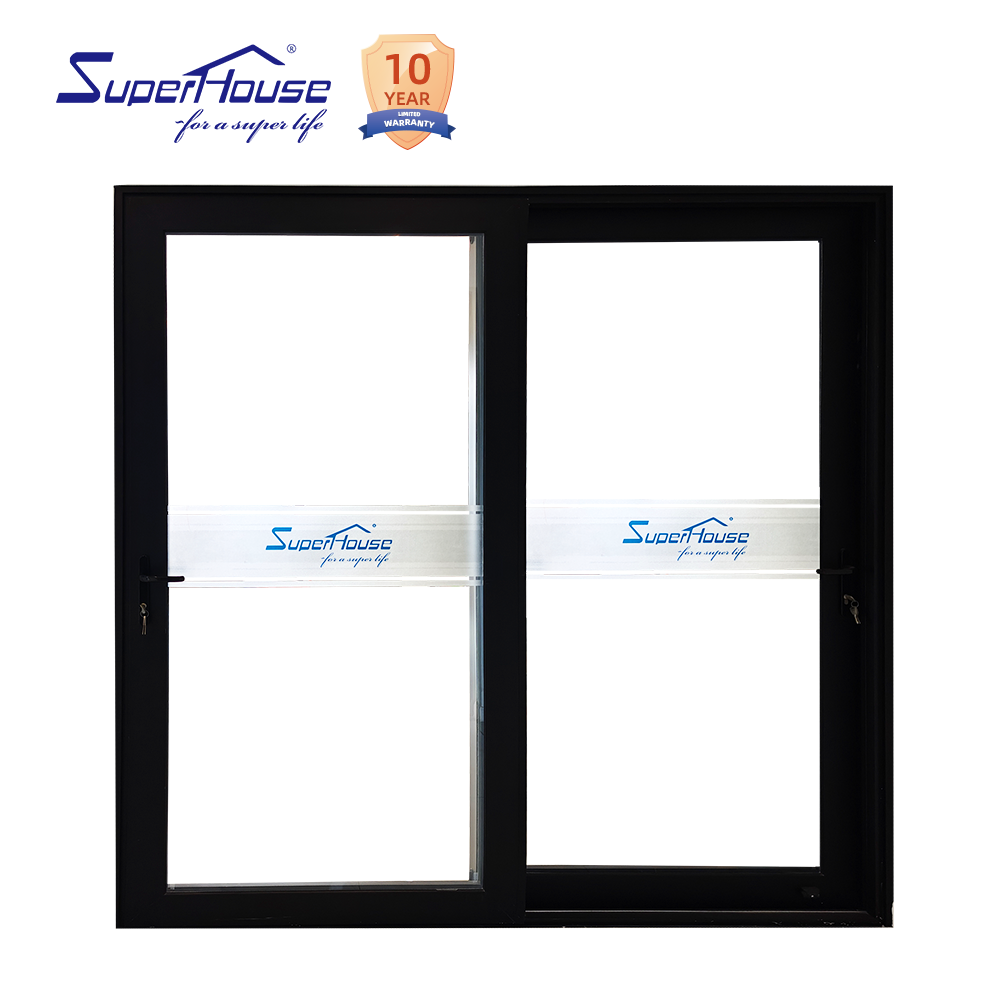 Customized Size Sliding Doors Double Glass Aluminum Doors Heat Insulation Energy Efficient Balcony Sliding Patio Door for Sale