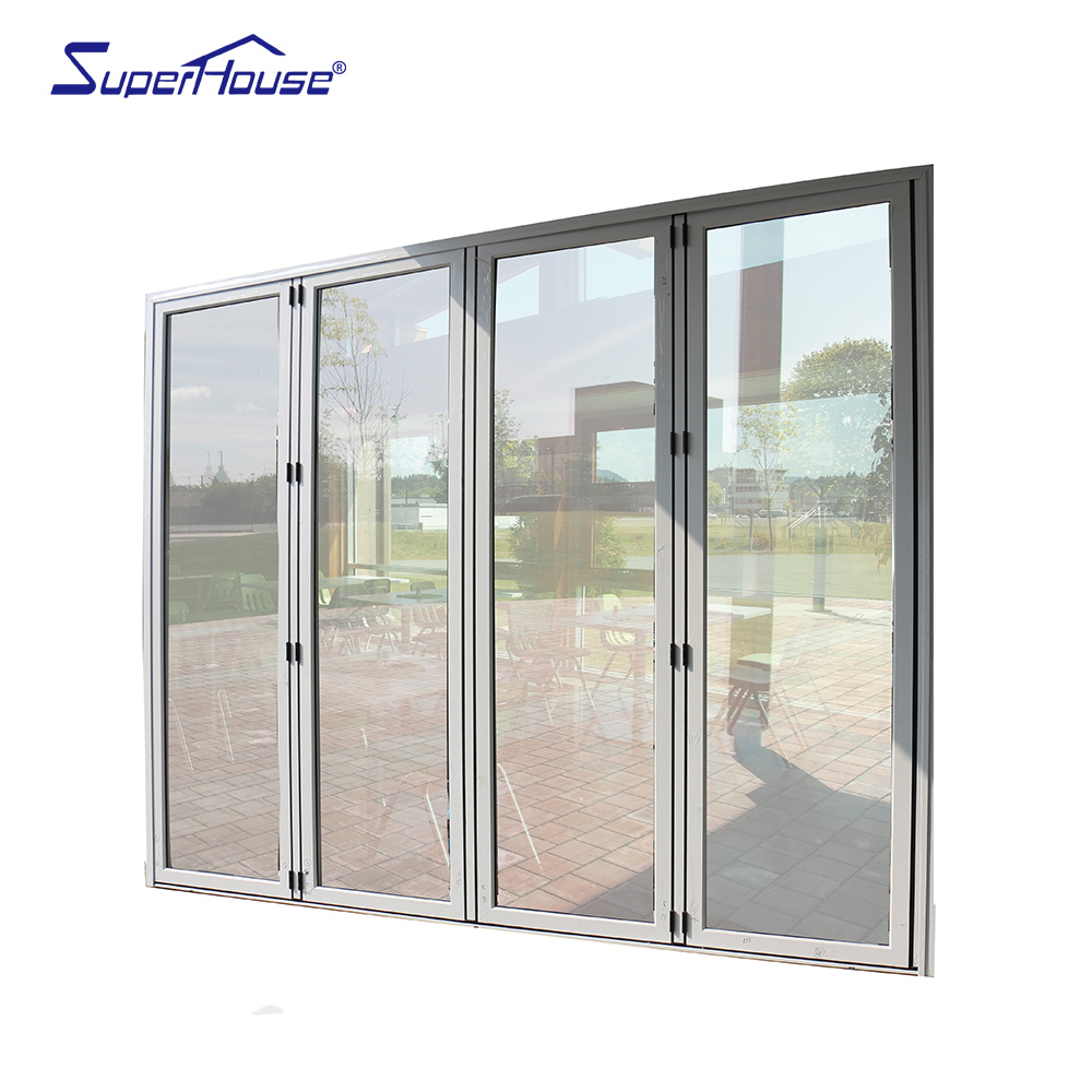 Superhouse NFRC AAMA Miami-Dade Hurricane Impact Rate Exterior Aluminum Sliding Door Patio Doors