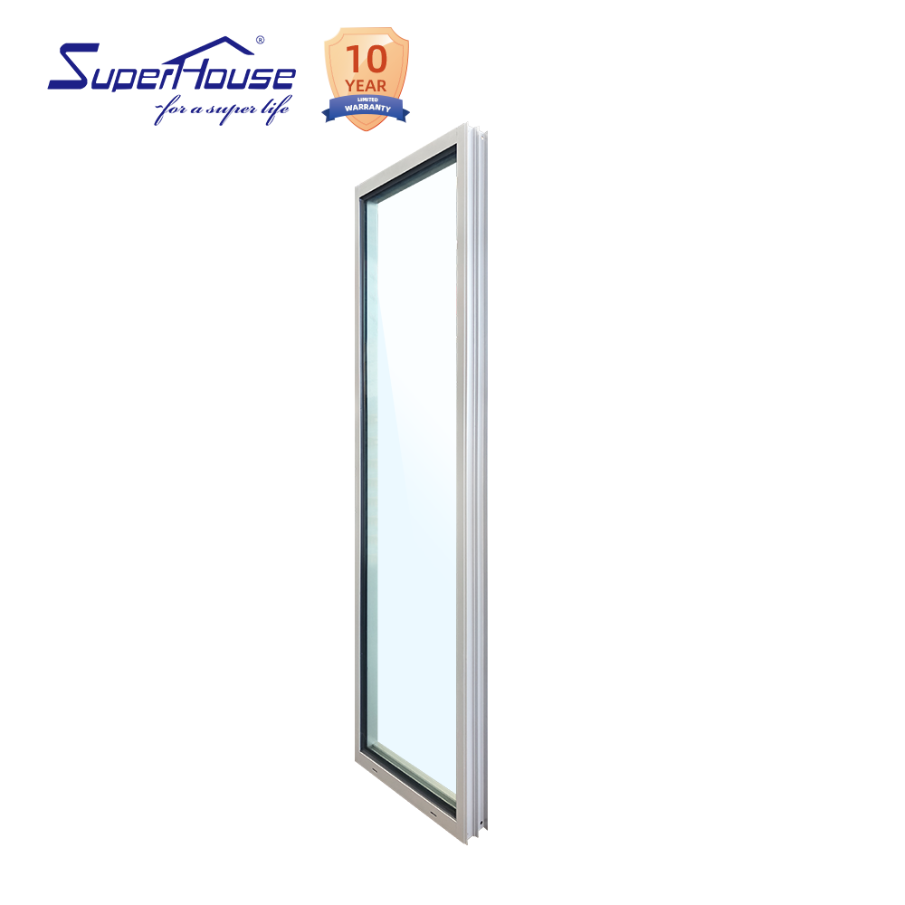 UV Resistant Modern Classical Black Picture Window NOA Hurricane Proof Window Wall Aluminium Fixed Window Hot Sale
