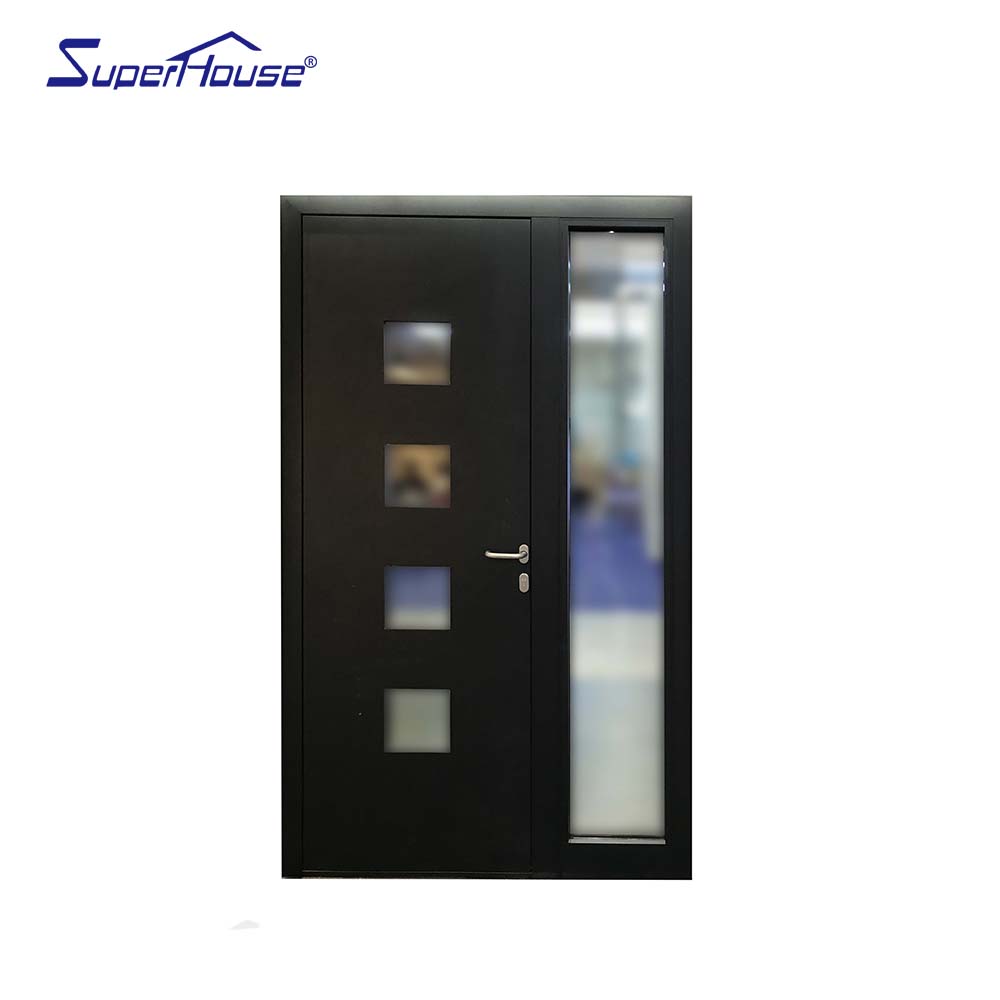 superhouse Best Price Europe Security Aluminium Entry Door With Aluminium Strip Main Entrance Door