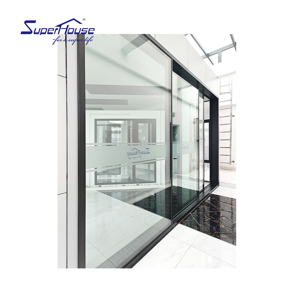 Superhouse Slim Series Ultra Slim Frame Aluminum Sliding Door, Panoramic Glass Patio Balcony Door