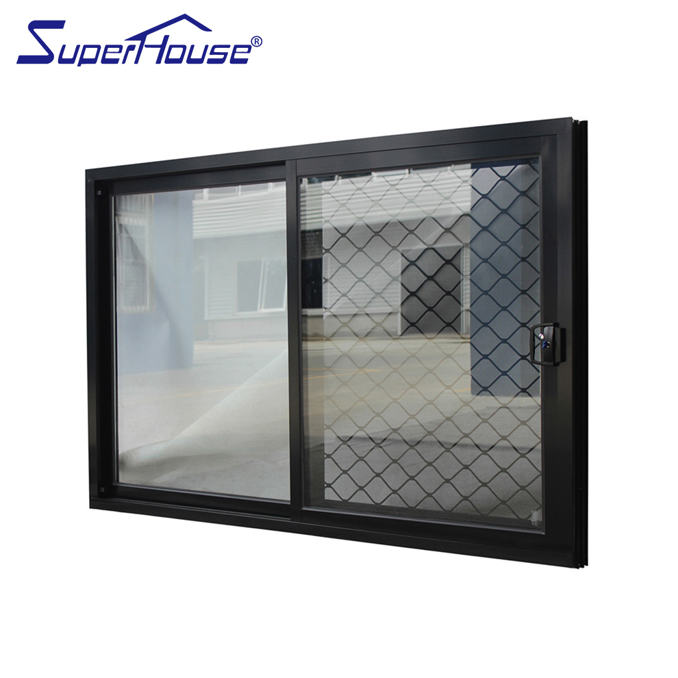 Hurricane Resistant Aluminum Sliding Window Miami Approved PVB Laminated Low-E Glass Anti UV Heat Insulation for Kitchen