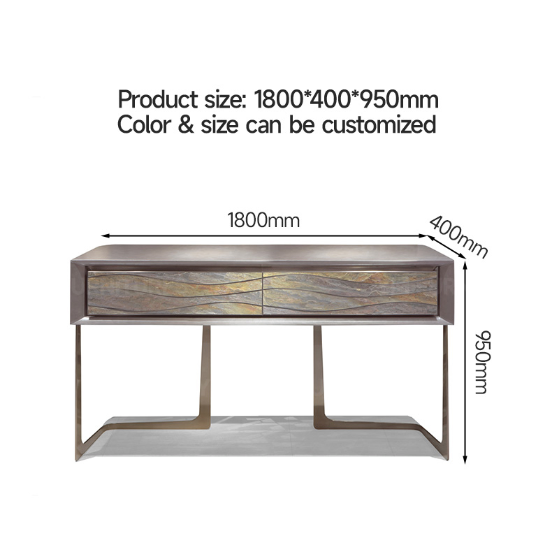 Modern Furniture Decorative Hallway Living Room Buffet Cabinets Silk Road Patterned Accent Sideboard