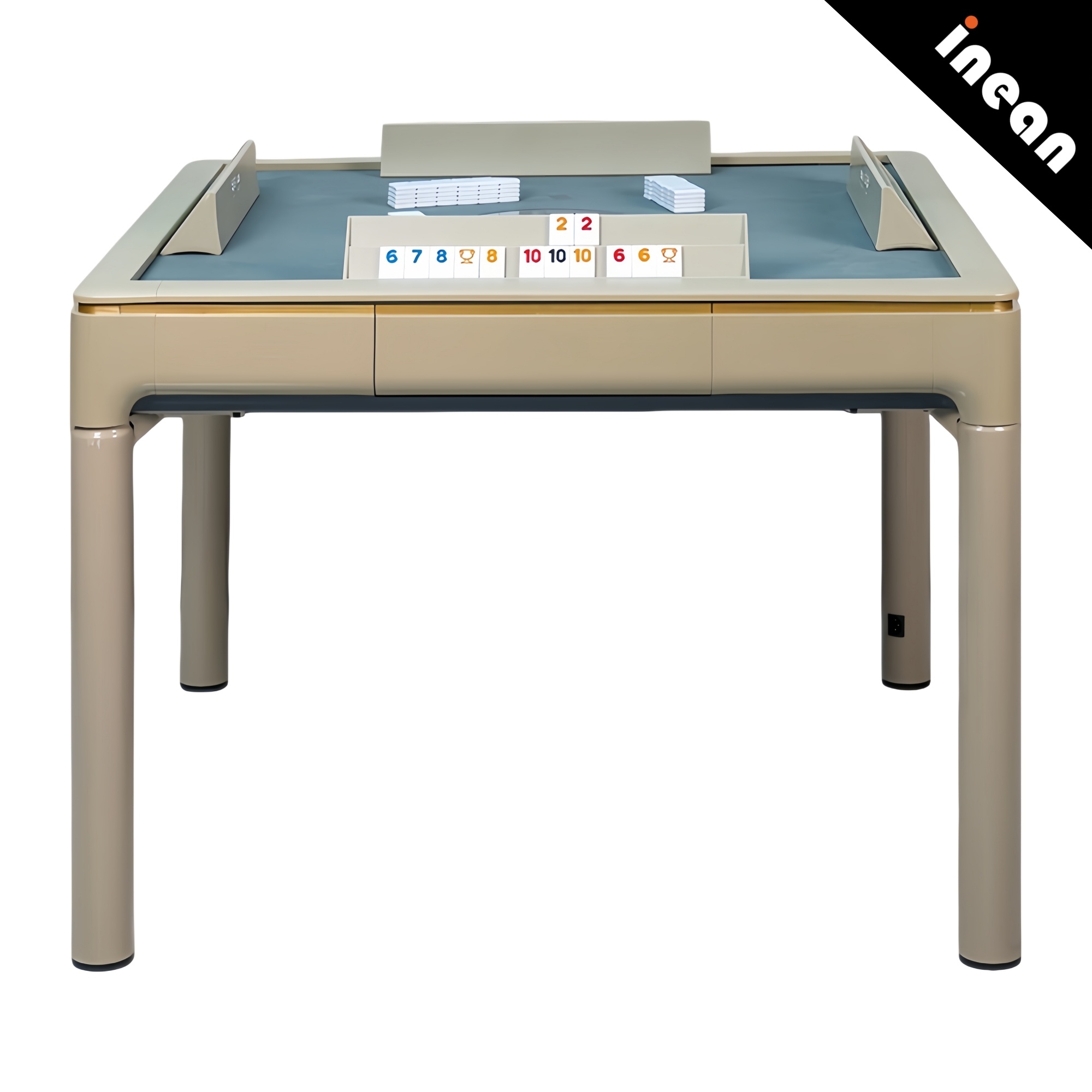Inean Play Automatic Shuffle Okey Rummy Board Game Table Advanced Casino Room Table For Local Coffee Bar Events Attractions