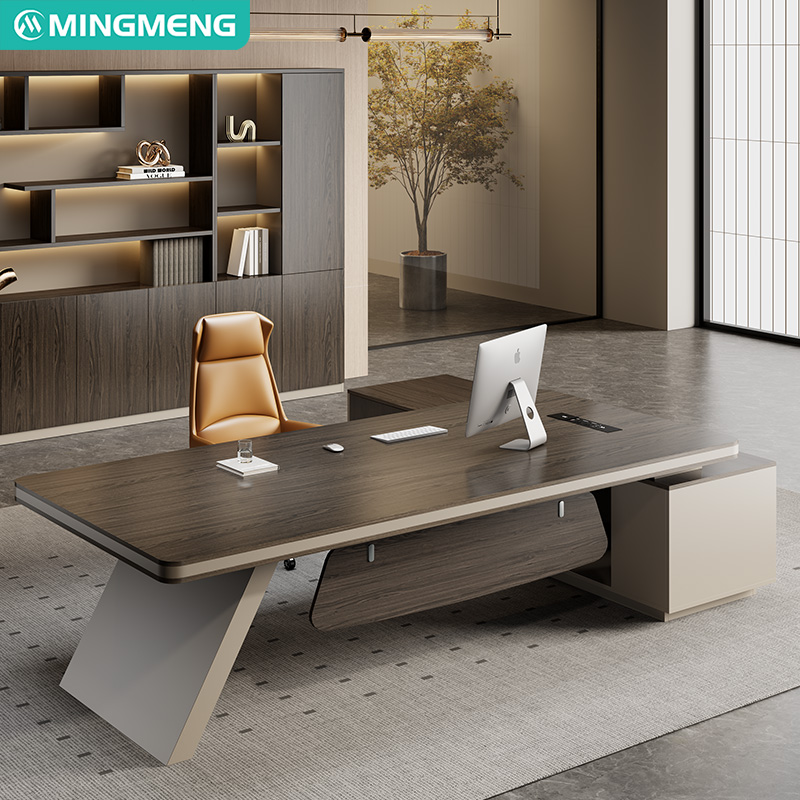 New Design L-shaped Table Office Boss Manager Executive Desk furniture With Side Return