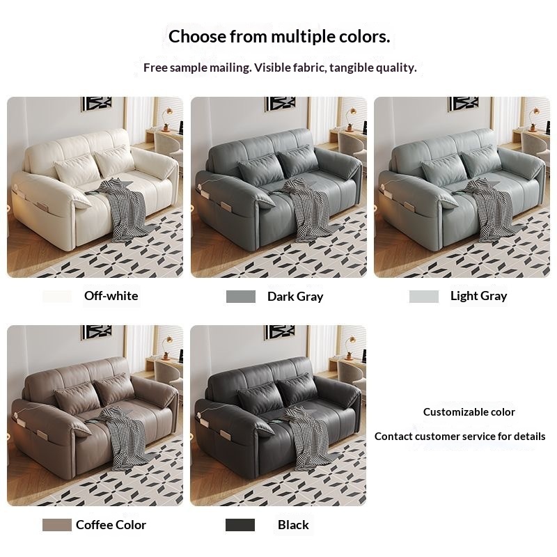 Smart Electric Remote-Control Metal Sofa Bed Bedroom Living Room Multifunctional Extendable Small-Unit Single/Double Foldable