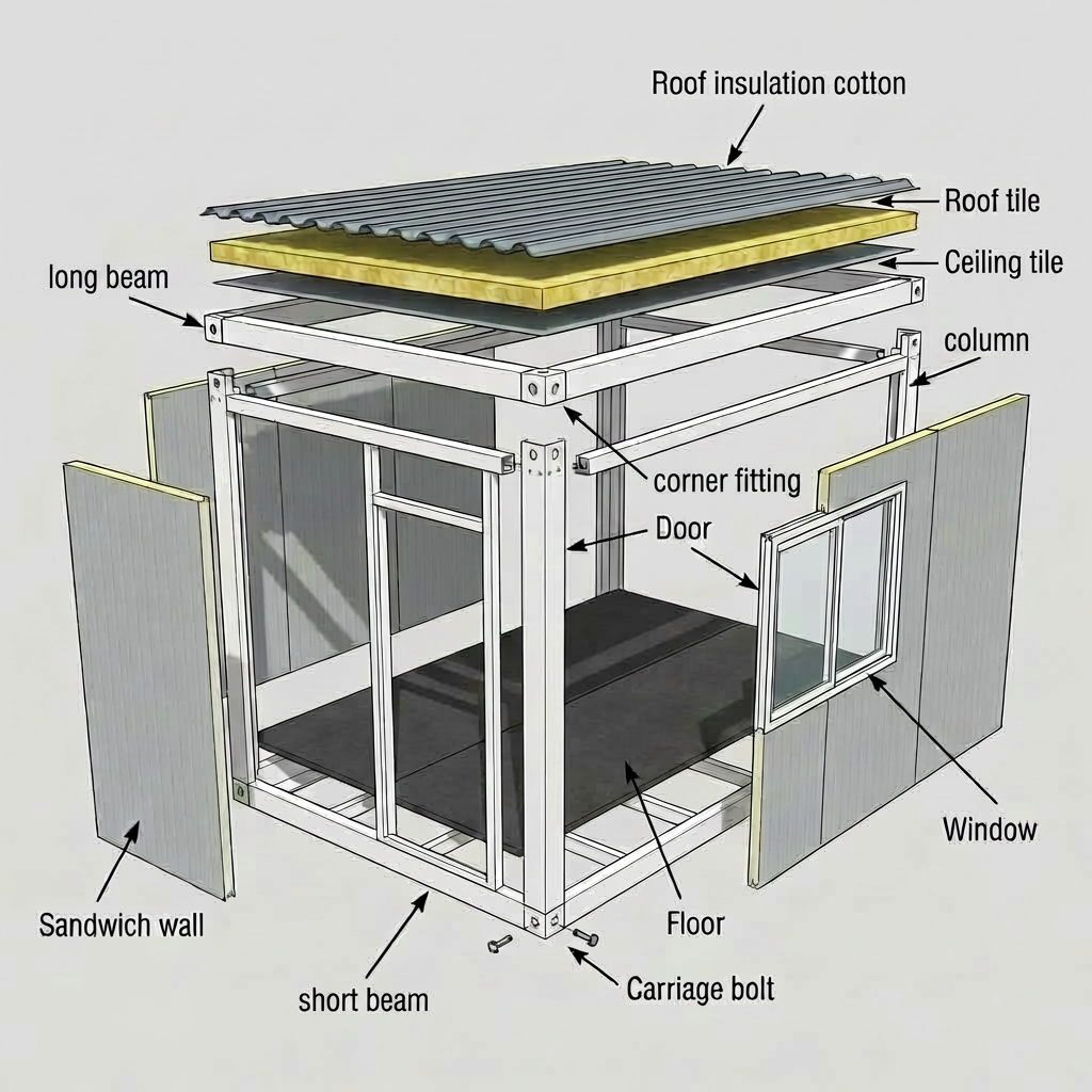 Luxury Prefabricated Modular Container House 20ft 40ft Quick Module Installation Breathable Design For Modern Outdoor Courtyard