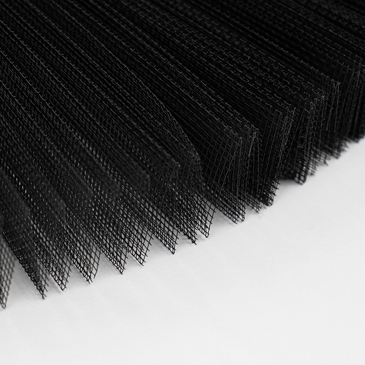 High Quality Folding Fly Accordion Screen Mesh PET Pleated Insect Window Screen Door Modern Style Gray Plisse Mosquito Net