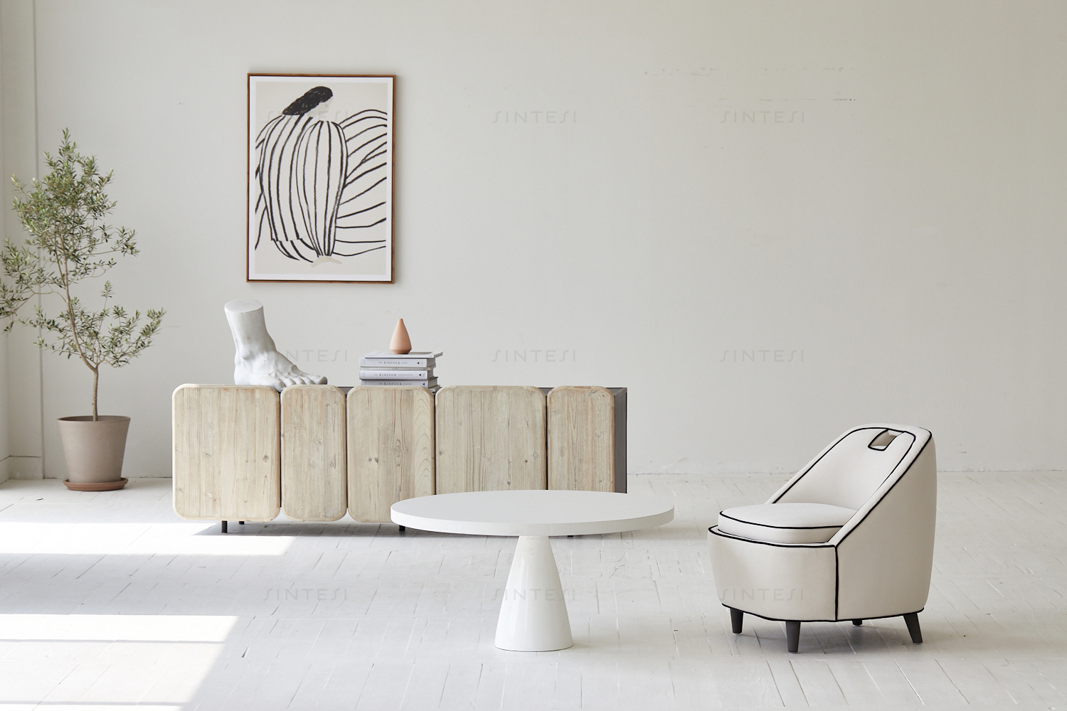 Minimalist Furniture Japanese-inspired Nordic Sideboard Reclaimed Pine TV Cabinet Contemporary Display Cabinet Wooden Cabinet