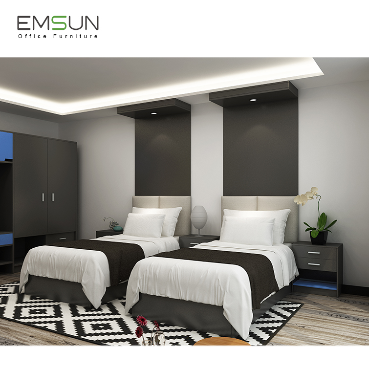Modern Bed Room Furniture Bedroom Set , Modern New High Gloss Painting MDF Home Furniture Bedroom Set