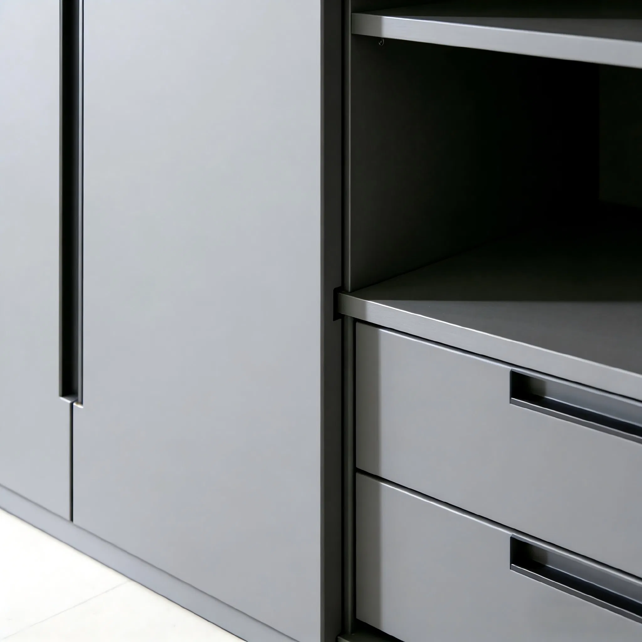 Hanging Rail 18mm Thickness Eco-Friendly Sustainable High-Gloss Bedroom Furniture Factory Modular Wardrobe