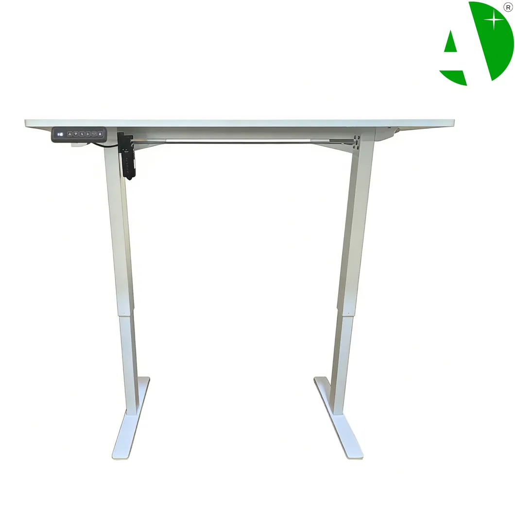(AS-A2044WHE-1206(All White)) Computer Director Gaming Desk Mooden Adjustable Height Table Home Office Guangzhou Furniture