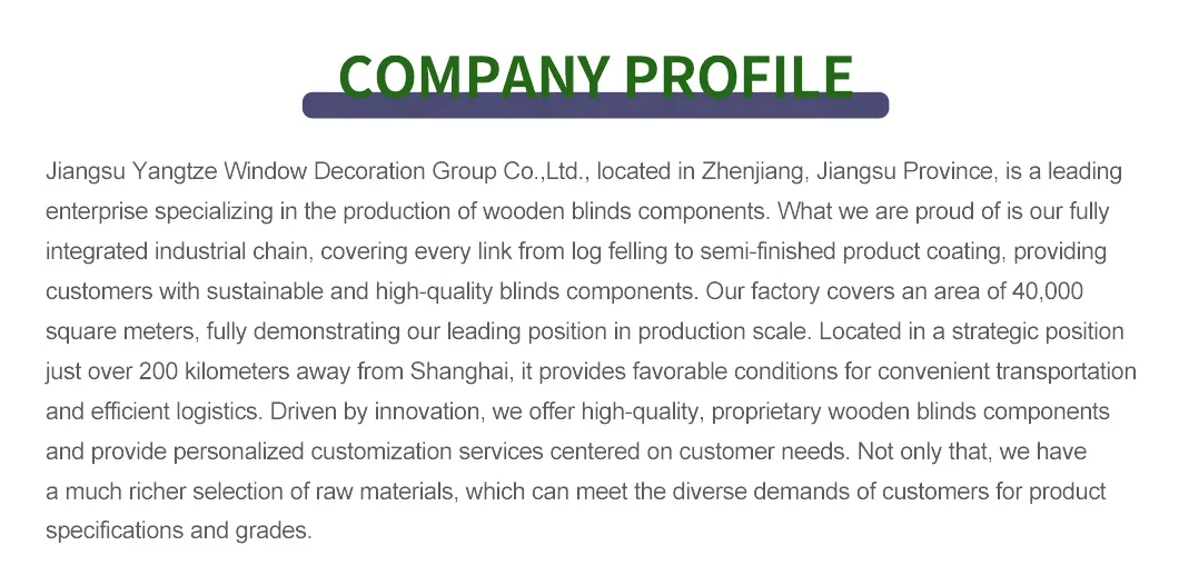 Eco-Friendly Paulownia Blinds Slats