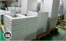 Aluminum frames assembling
