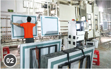 Mirror sandblasting