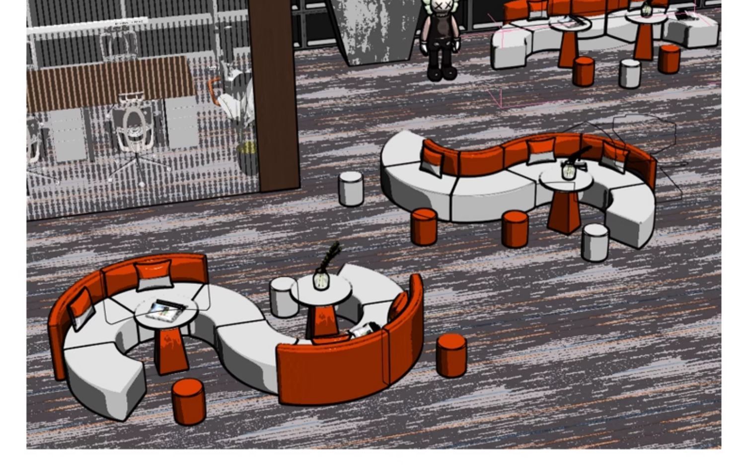 Commercial Public Area Sofa Modular View