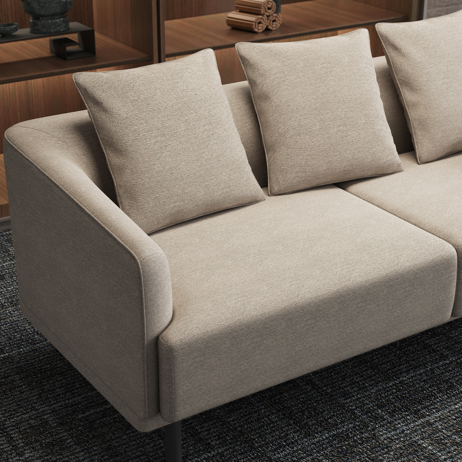 Minimalist Design Commercial Furniture New Arrival Home Office and Hotel Waiting Room Sectional Sofa Set for Living Room Use