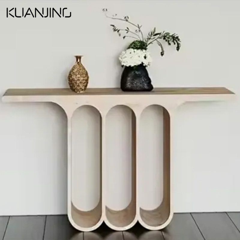 Luxury Marble Top Base Hallway Corner Entryway Console Table Porch Desk Home Decoration Furniture