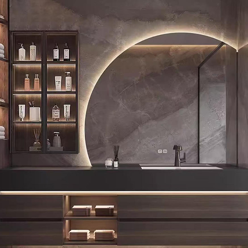 Factory Wholesale Floor-standing Bathroom Dressing Table Modern Wash Basin Bathroom Cabinet Waterproof Countertop Hotel Villa