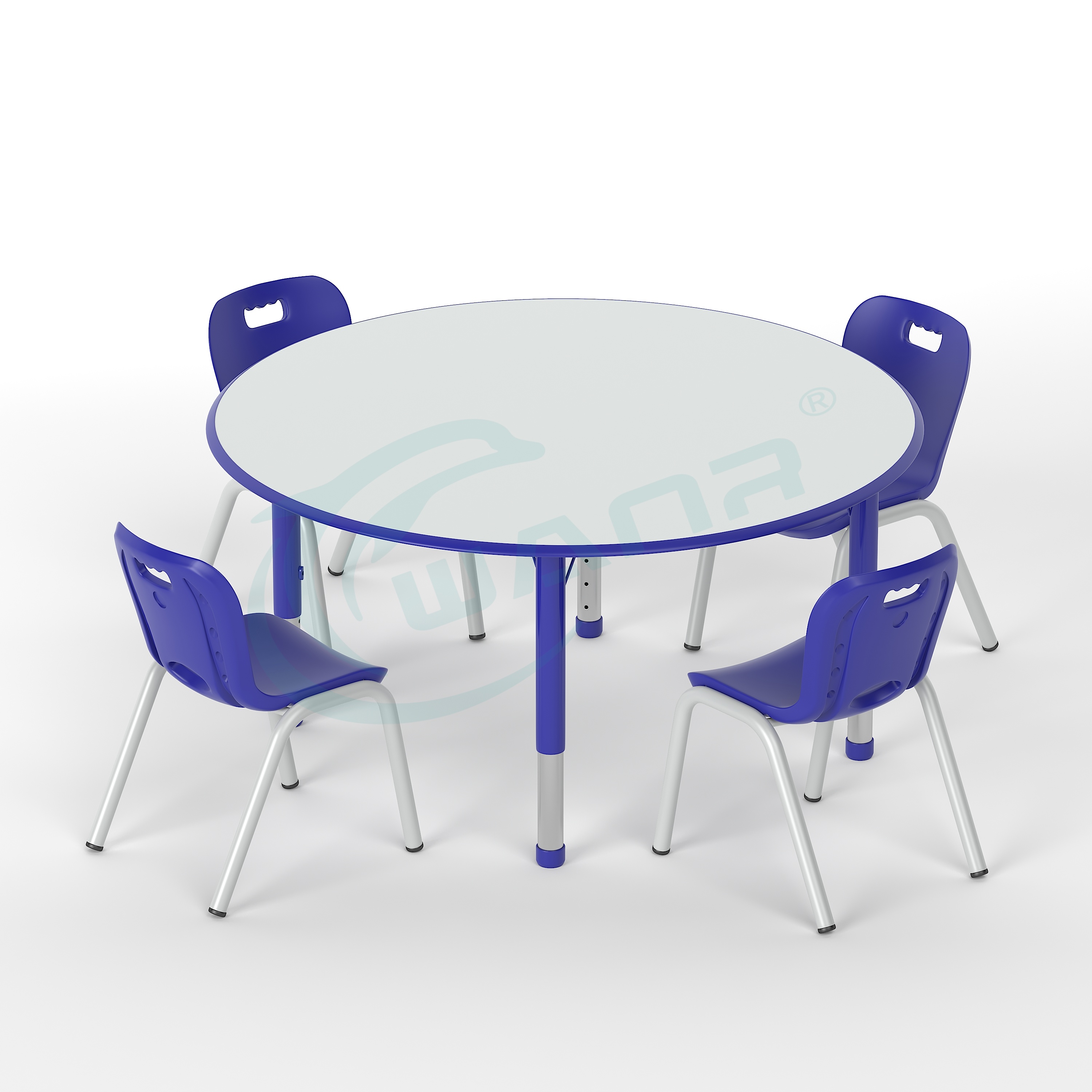 Modern Design Plastic School Preschool Furniture Colorful Children's Nursery Tables and Chairs for Home Office Kindergarten