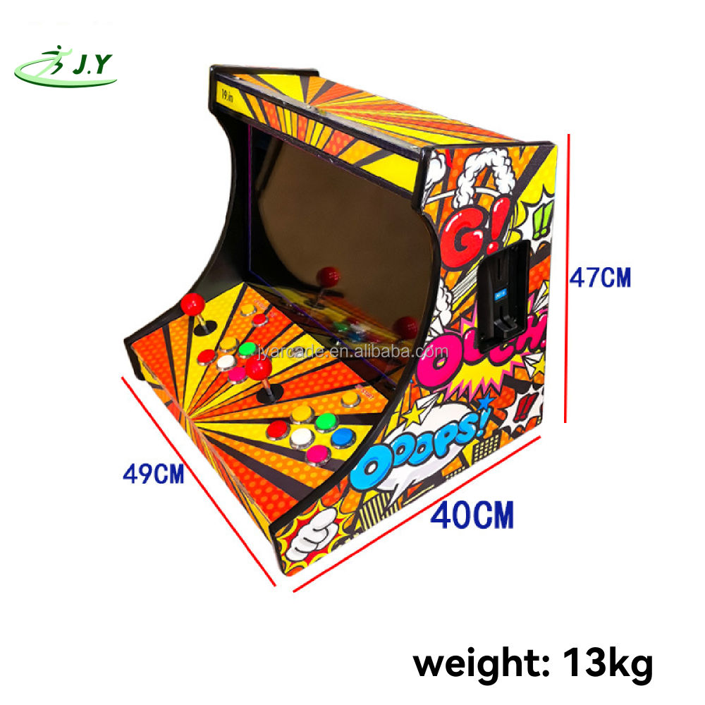 JY Pandora SAGA DX 19 Inch All-In-One Portable 2 Player Desktop Metal Coin Operated Arcade Game Machine Spanish/Japanese