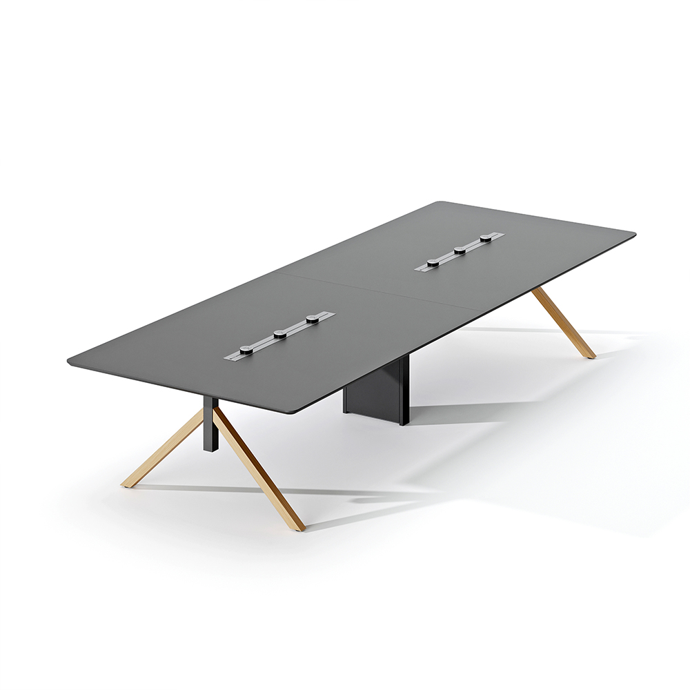 Modern Large Modular Conference Table For Home School Office Meeting Room Fashionable Wooden Material For 4 8 10 12 People
