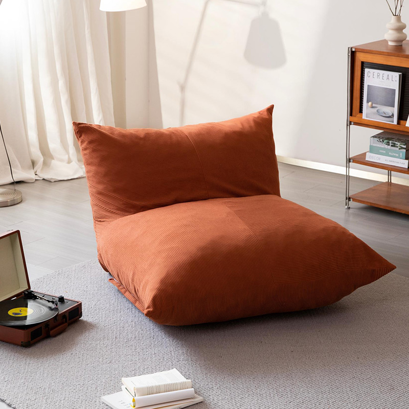 Modern Luxury Memory Foam Filled Lazy Sofa Bean Bag Pouf Chair Fabric Upholstery Bean Bag Chair For Adults