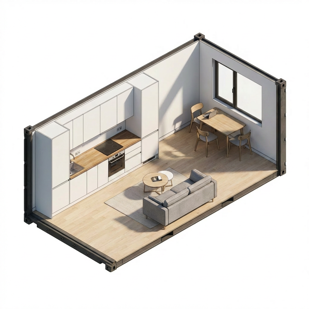 Luxury Prefabricated Modular Container House 20ft 40ft Quick Module Installation Breathable Design For Modern Outdoor Courtyard